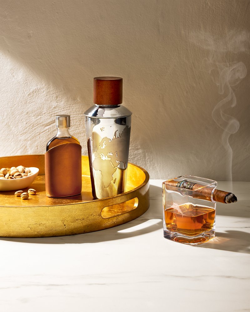 Viski® Globe 3-Piece Cocktail Shaker Silver | Tommy Bahama Smart Buy - Viski® Globe 3-Piece Cocktail Shaker