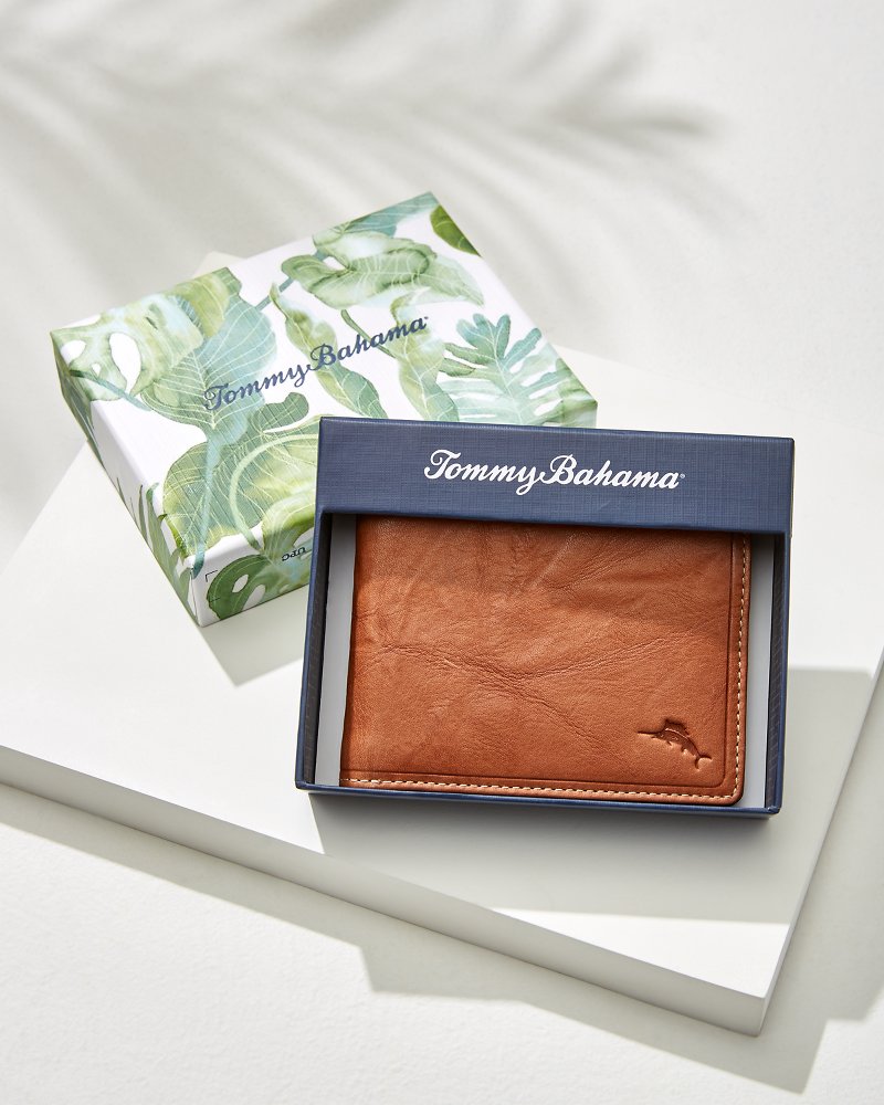 Crunch Slimfold Wallet Tan | Tommy Bahama Everyday - Crunch Slimfold Wallet