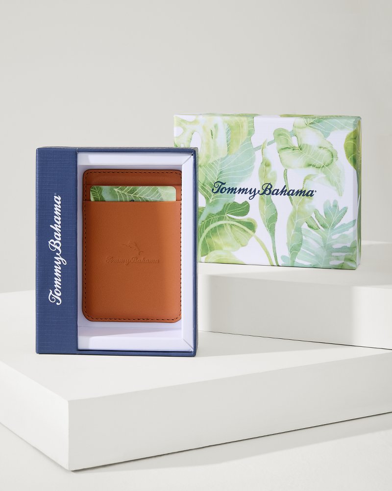 Mag-Safe Phone Wallet Tan | Tommy Bahama Exclusive - Mag-Safe Phone Wallet