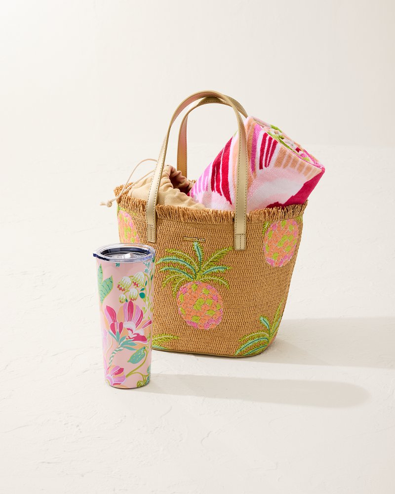 Flamingo Pineapple 22-oz. Tumbler Pink | Tommy Bahama Latest - Flamingo Pineapple 22-oz. Tumbler