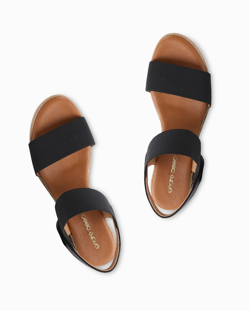 André Assous Neveah Wedge Sandals Black | Tommy Bahama Quality - André Assous Neveah Wedge Sandals