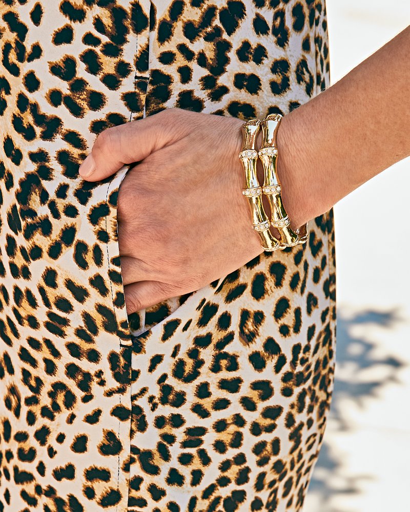 Island Essence Bamboo Bangle Bracelet Gold | Tommy Bahama Signature - Island Essence Bamboo Bangle Bracelet