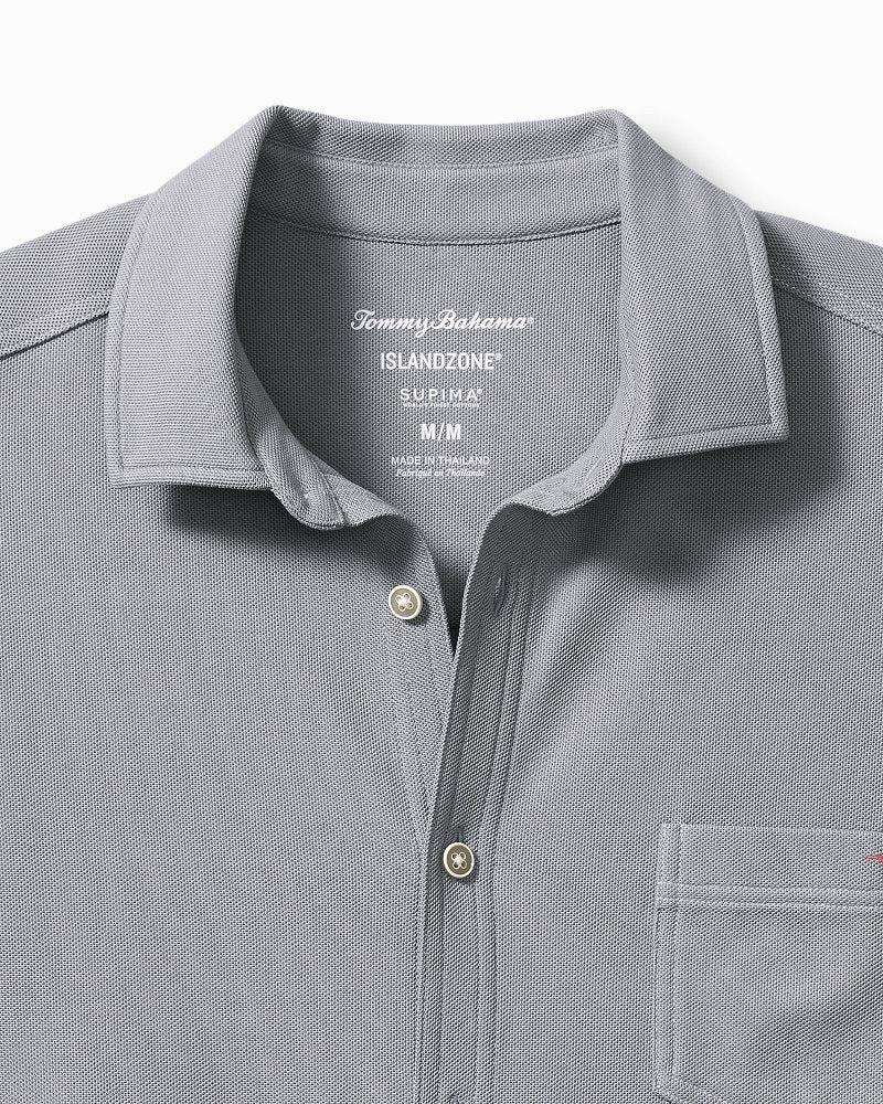 Big & Tall Emfielder IslandZone® Knit Short-Sleeve Shirt Iced Slate | Tommy Bahama Recommended - Big & Tall Emfielder IslandZone® Knit Short-Sleeve Shirt