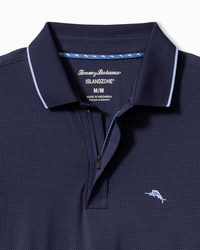 Big & Tall Palm Desert Fairway IslandZone® Long-Sleeve Polo Aleutian Night | Tommy Bahama Top Pick - Big & Tall Palm Desert Fairway IslandZone® Long-Sleeve Polo