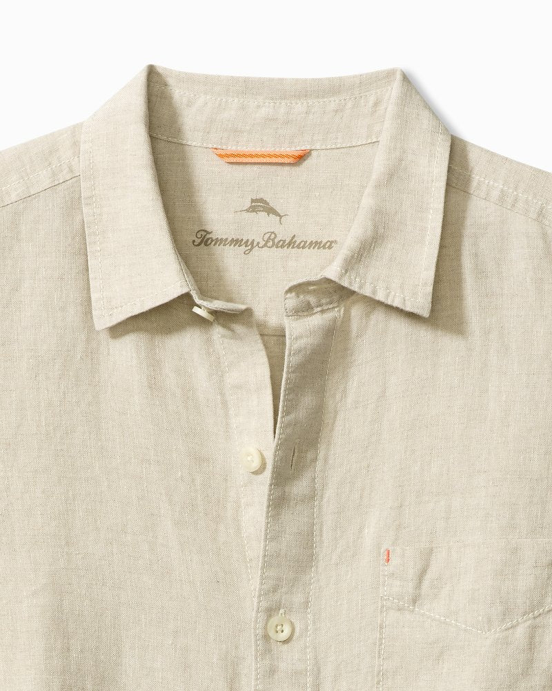 Big & Tall Sea Glass Breezer Linen Shirt Natural | Tommy Bahama Featured - Big & Tall Sea Glass Breezer Linen Shirt