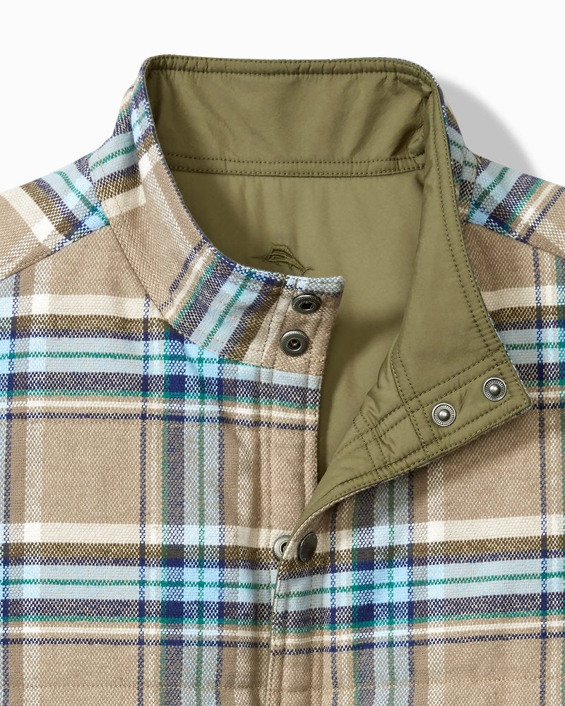 Big & Tall Oak Harbor Reversible Vest Tea Leaf | Tommy Bahama Top Pick - Big & Tall Oak Harbor Reversible Vest