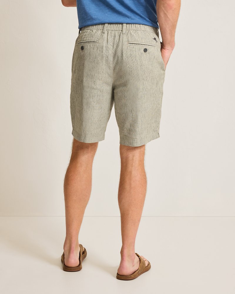 Big & Tall Isla Sands Stripe Stretch-Linen Shorts Beach | Tommy Bahama Latest - Big & Tall Isla Sands Stripe Stretch-Linen Shorts