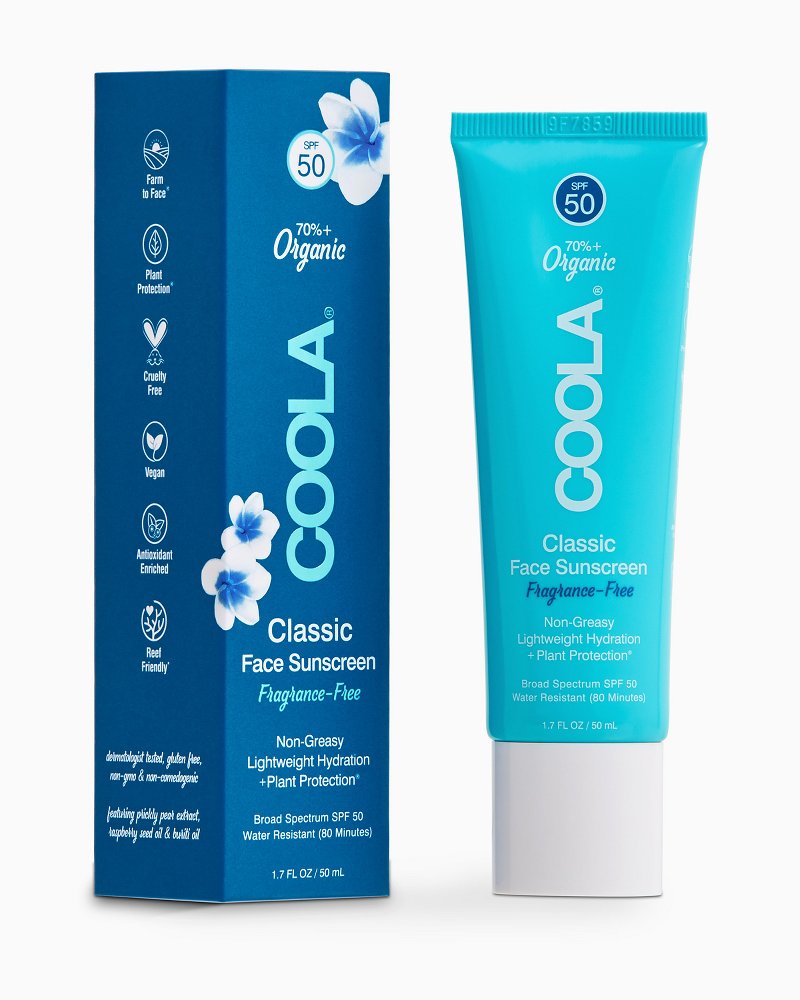 Fragrance-Free SPF 50 Face Sunscreen by COOLA® Multicolor | Tommy Bahama Value - Fragrance-Free SPF 50 Face Sunscreen by COOLA®