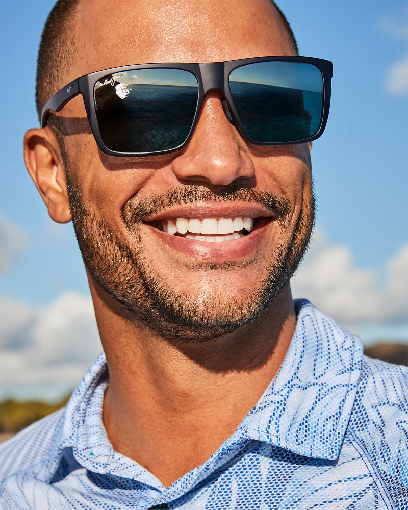 Honokalani Sunglasses by Maui Jim® Matte Black | Tommy Bahama Smart Buy - Honokalani Sunglasses by Maui Jim®