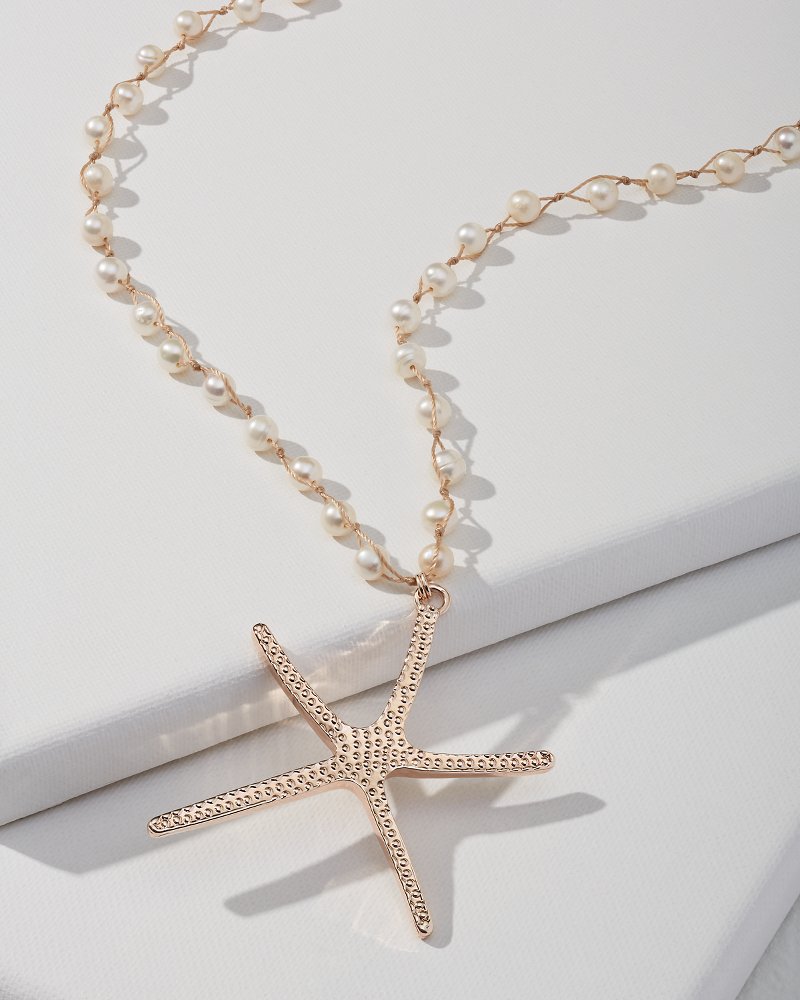 Island Essence Rose Gold Starfish Pendant Necklace Rose Gold | Tommy Bahama Value - Island Essence Rose Gold Starfish Pendant Necklace