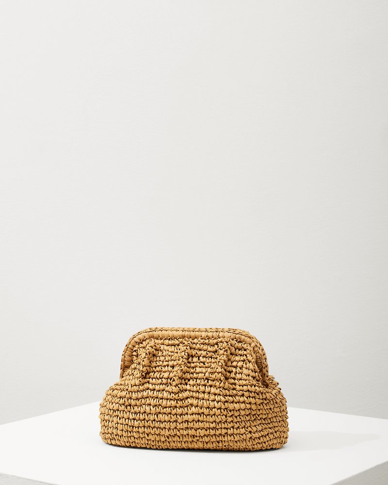 Frame Raffia Clutch Toast | Tommy Bahama Best Price - Frame Raffia Clutch