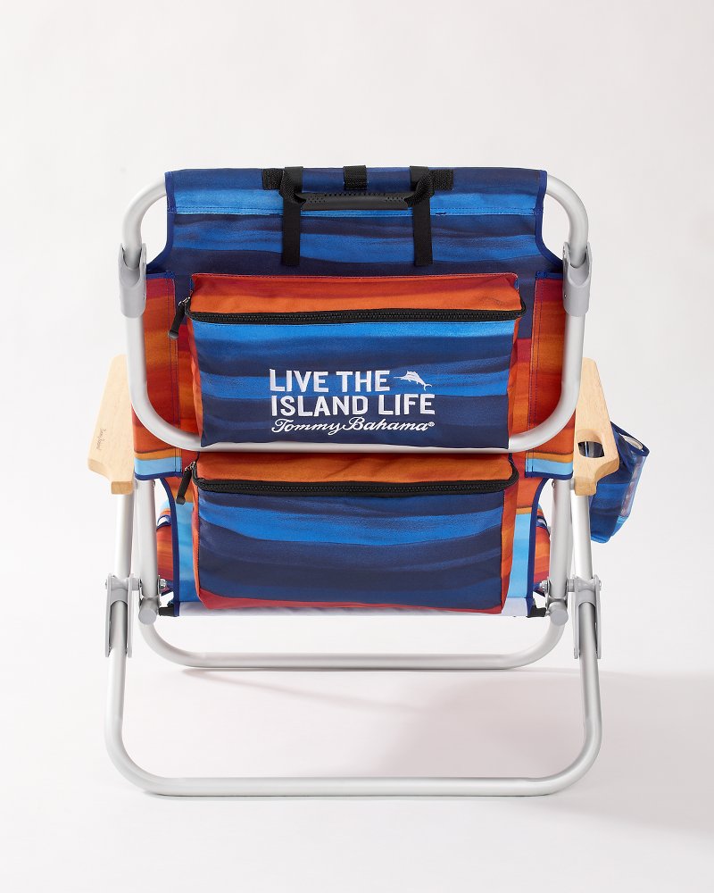 Tommy Bahama Sunset Stripe Deluxe Backpack Beach Chair Multicolor | Tommy Bahama Sale - Tommy Bahama Sunset Stripe Deluxe Backpack Beach Chair