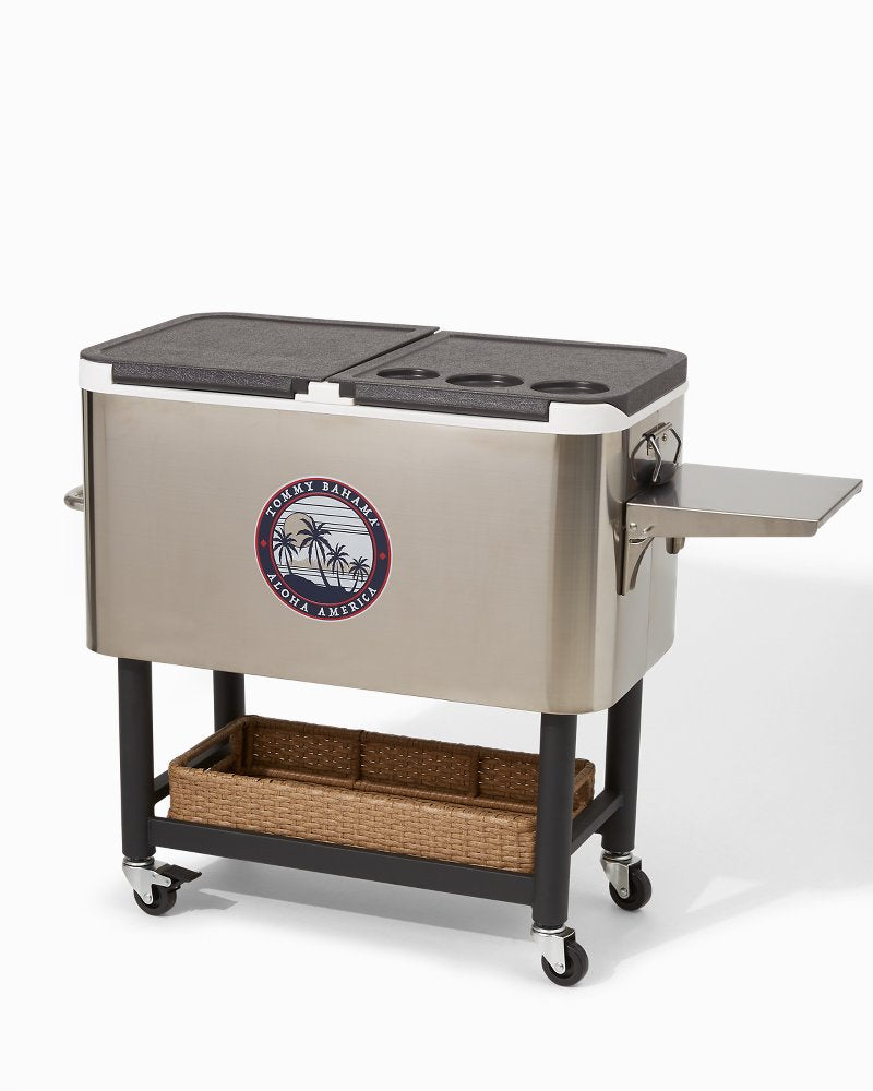 100-qt. Rolling Cooler Silver | Tommy Bahama Best Seller - 100-qt. Rolling Cooler