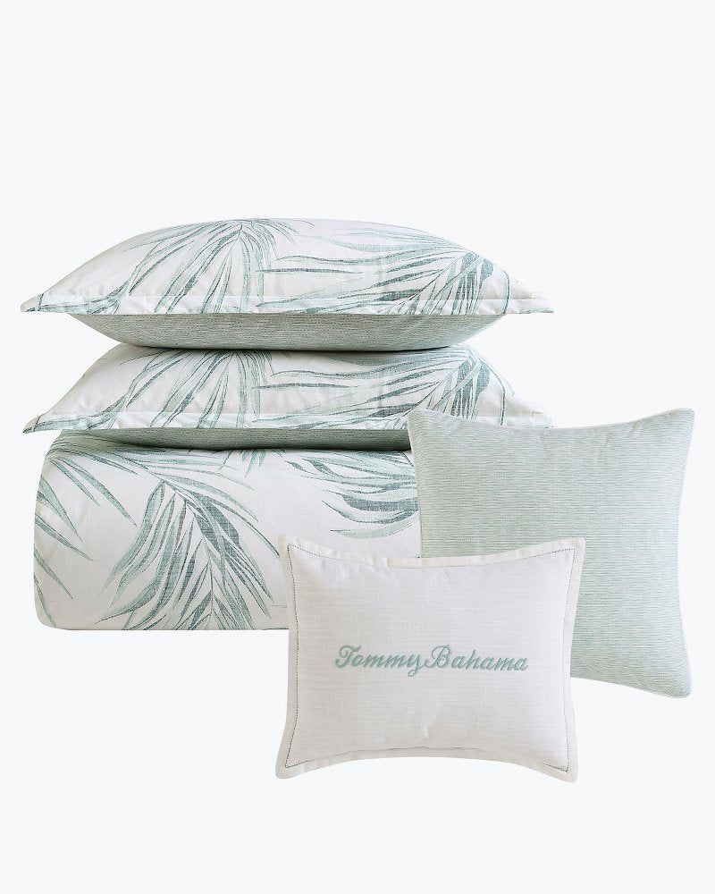 Canyon Palms 5-Piece Full/Queen Comforter Set Green | Tommy Bahama Special Offer - Canyon Palms 5-Piece Full/Queen Comforter Set