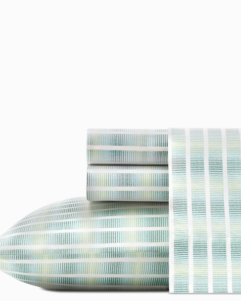 Off The Grid Castaway Sheet Set, Queen Green | Tommy Bahama Discount - Off The Grid Castaway Sheet Set, Queen