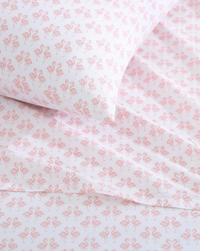 Flamingle 4-Piece Queen Sheet Set Pink | Tommy Bahama Hot Sale - Flamingle 4-Piece Queen Sheet Set