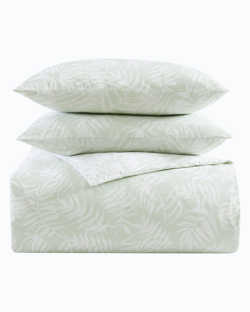 Art of Palms 3-Piece King Comforter Set Green | Tommy Bahama New - Art of Palms 3-Piece King Comforter Set
