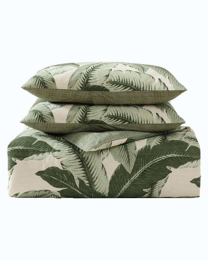 Vintage Palms 3-Piece Full/Queen Comforter Set Jungle | Tommy Bahama Trusted - Vintage Palms 3-Piece Full/Queen Comforter Set