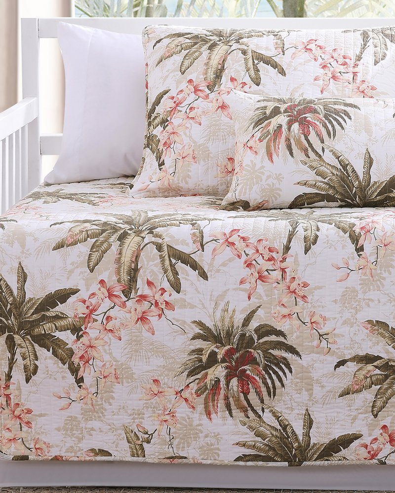 Bonny Cove 4-Piece Twin Quilt Daybed Cover Set Coconut | Tommy Bahama Hot Sale - Bonny Cove 4-Piece Twin Quilt Daybed Cover Set