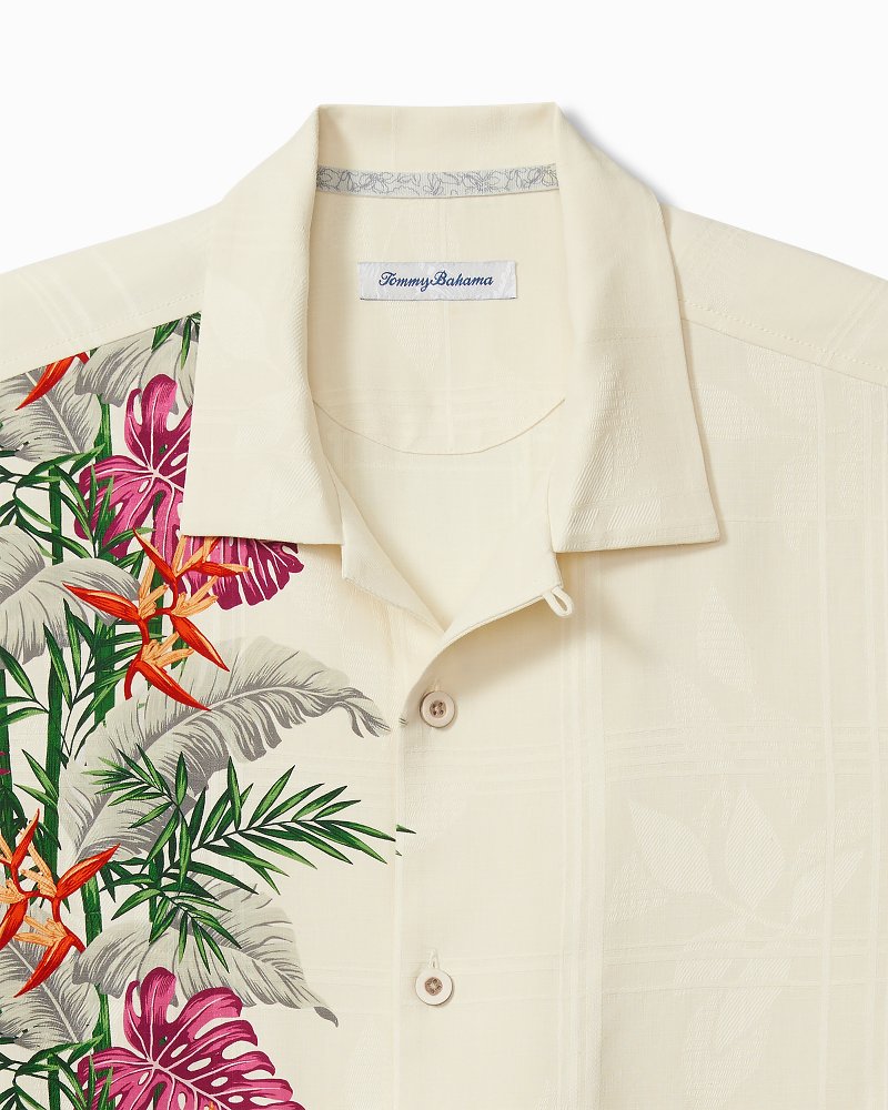 Bloom Terrace Silk Camp Shirt Vanilla Ice | Tommy Bahama Top Pick - Bloom Terrace Silk Camp Shirt