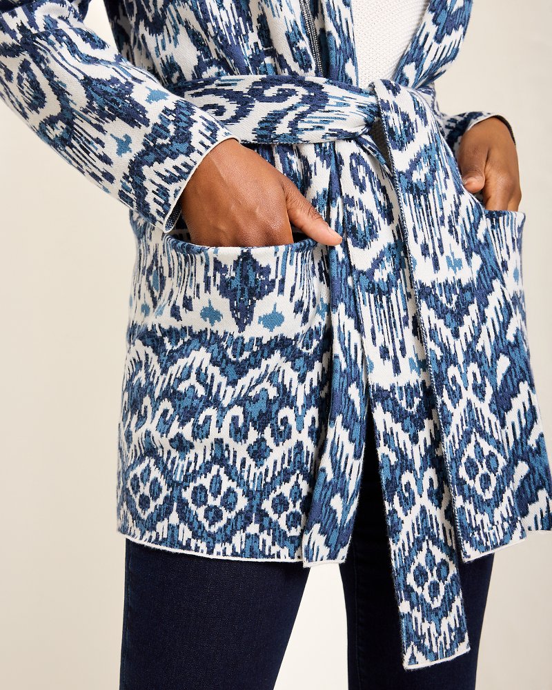 Ikat Cardigan Coconut | Tommy Bahama Classic - Ikat Cardigan