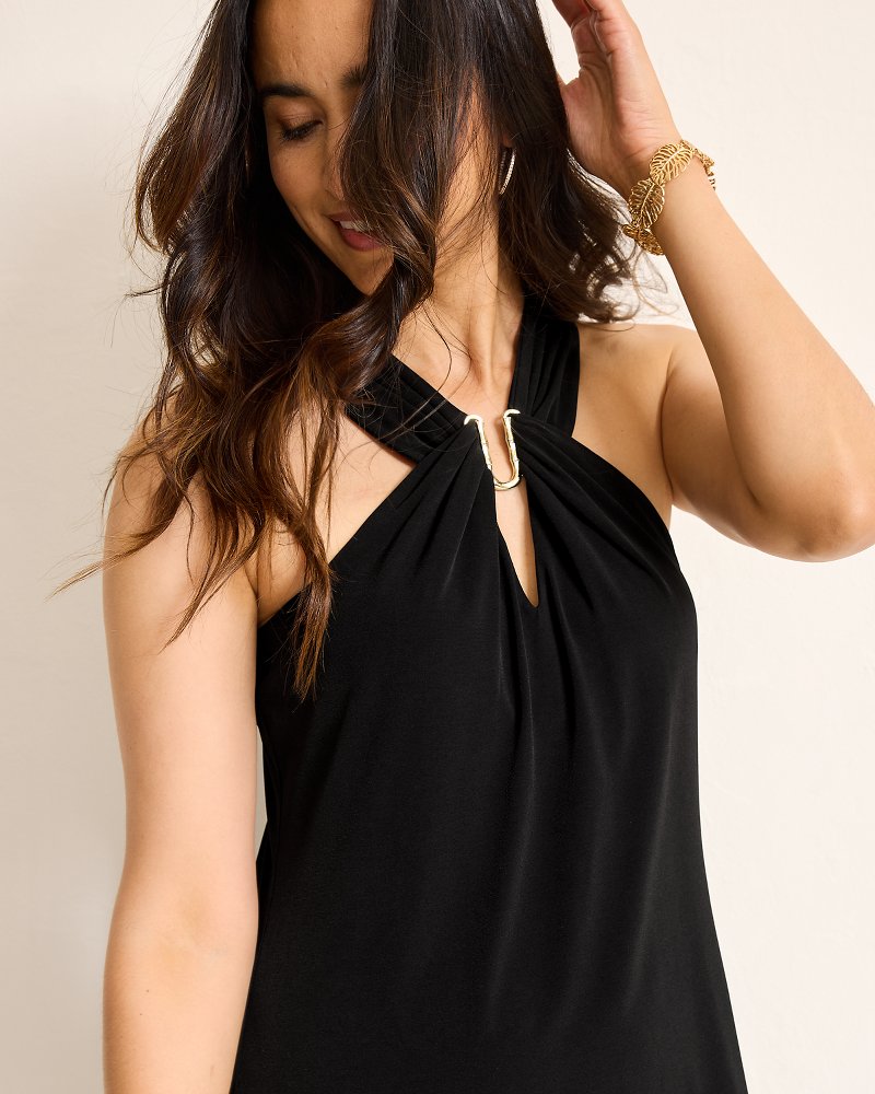 Halter Short Dress Black | Tommy Bahama Signature - Halter Short Dress