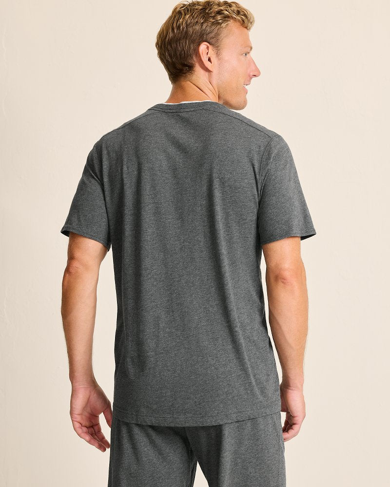 Big & Tall Jersey Short-Sleeve V-Neck T-Shirt Heather Charcoal Grey | Tommy Bahama Premium - Big & Tall Jersey Short-Sleeve V-Neck T-Shirt