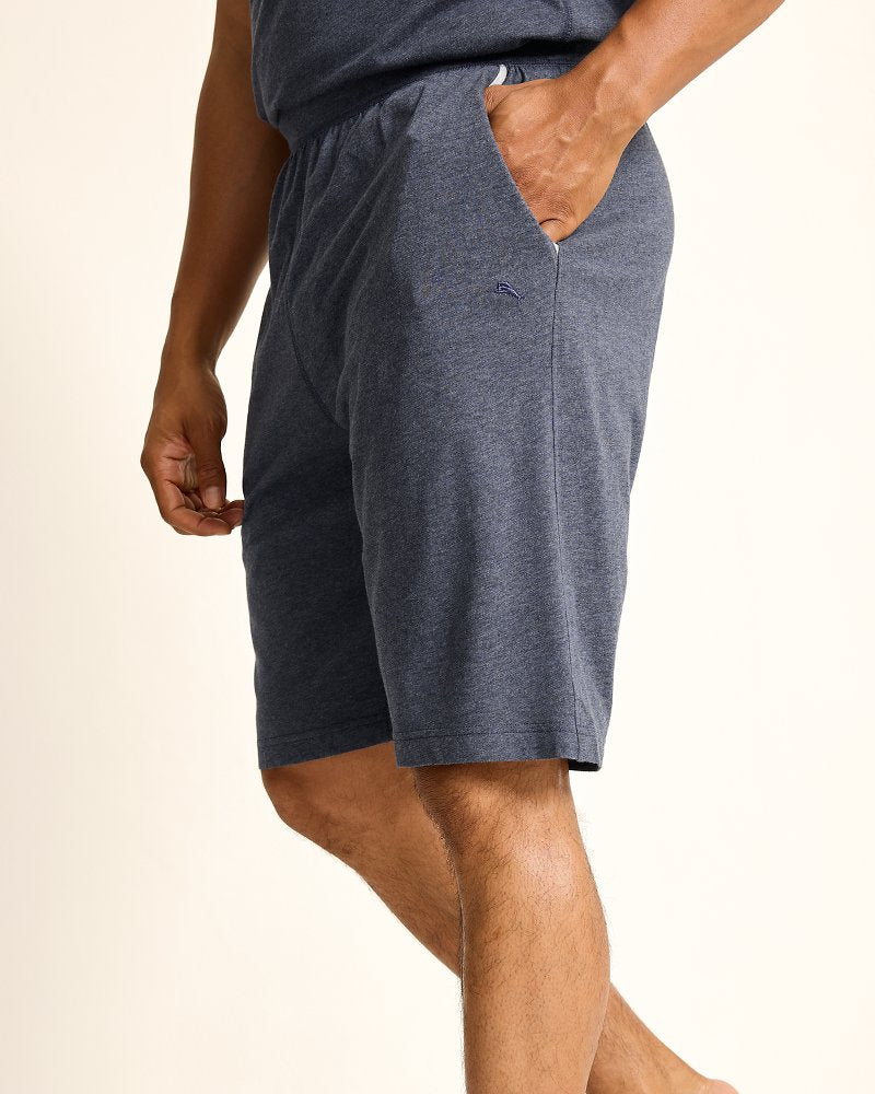 Big & Tall Jersey Lounge Shorts Heathered Blue | Tommy Bahama Great Value - Big & Tall Jersey Lounge Shorts