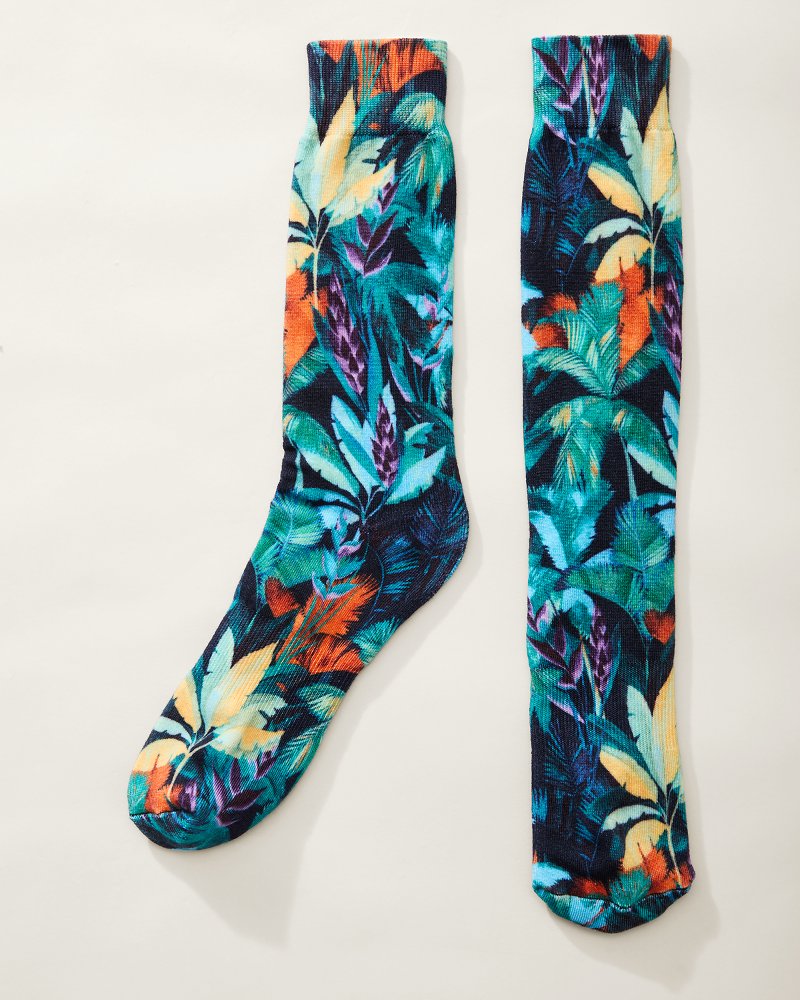 Shady Palms Socks Island Navy | Tommy Bahama Customer Favorite - Shady Palms Socks