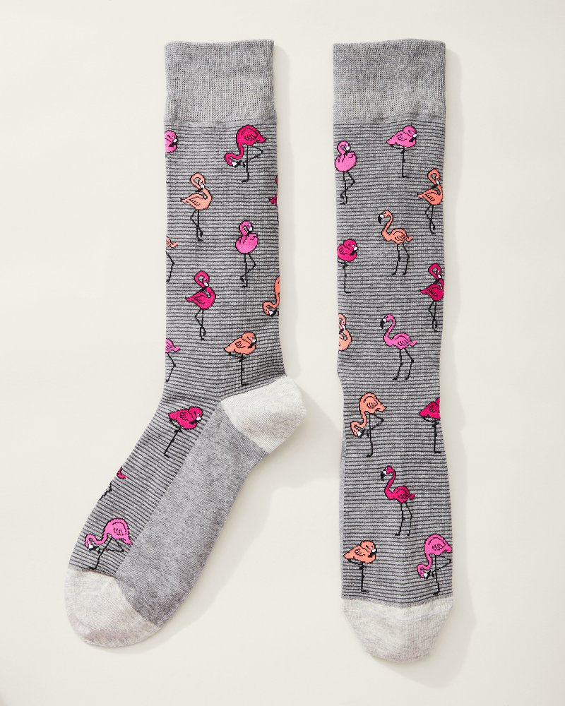 Flock N' Roll Socks Grey Heather | Tommy Bahama Exclusive - Flock N' Roll Socks