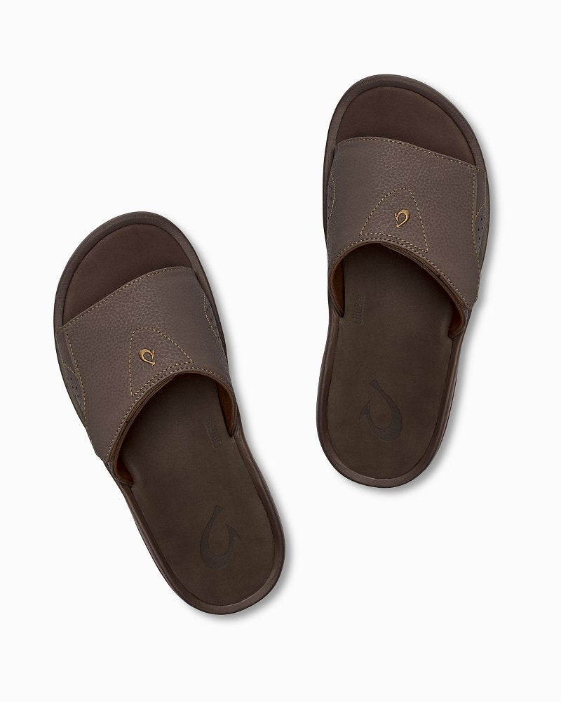 OluKai® Nalu Slide Sandals Dark Java | Tommy Bahama Trusted - OluKai® Nalu Slide Sandals