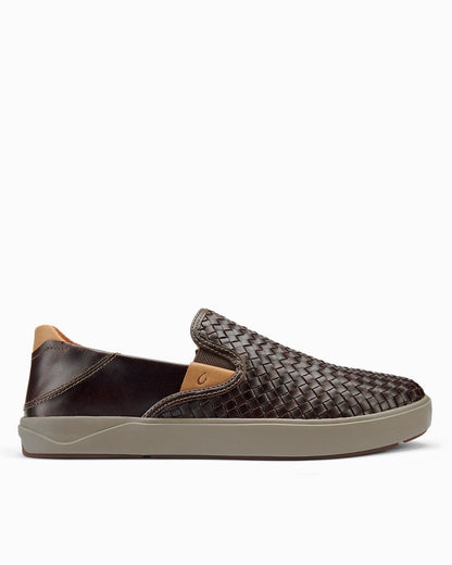 OluKai® Lae'ahi Lauhala Slip-On Sneakers Dark Wood | Tommy Bahama Trending - OluKai® Lae'ahi Lauhala Slip-On Sneakers