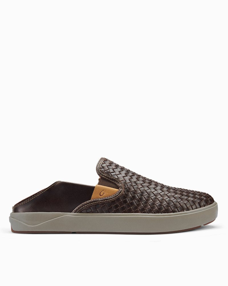 OluKai® Lae'ahi Lauhala Slip-On Sneakers Dark Wood | Tommy Bahama Trending - OluKai® Lae'ahi Lauhala Slip-On Sneakers