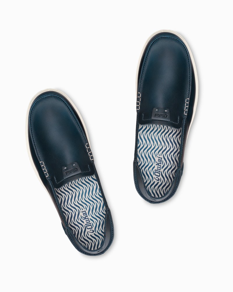 OluKai® Kākaha Leather Slip-On Shoes Lagoon | Tommy Bahama Featured - OluKai® Kākaha Leather Slip-On Shoes