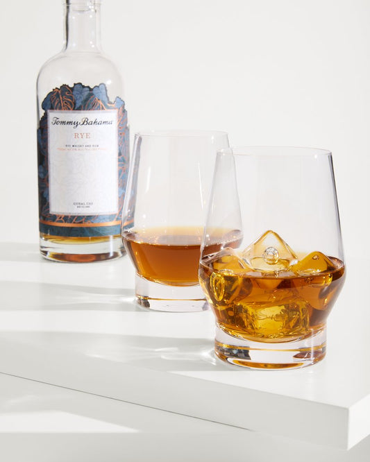 Viski® Heavy Base Crystal Whiskey Glasses - Set of 2 Clear | Tommy Bahama Great Value - Viski® Heavy Base Crystal Whiskey Glasses - Set of 2