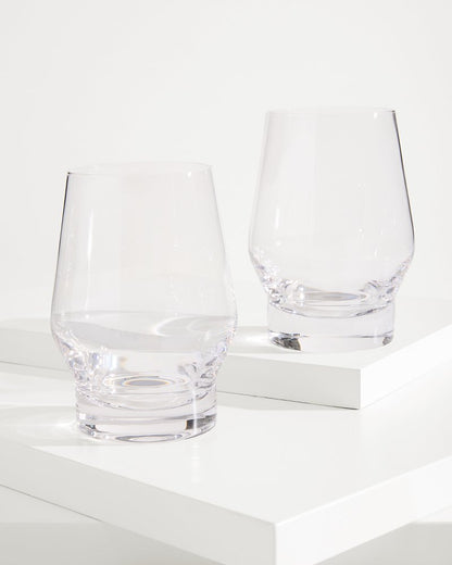 Viski® Heavy Base Crystal Whiskey Glasses - Set of 2 Clear | Tommy Bahama Great Value - Viski® Heavy Base Crystal Whiskey Glasses - Set of 2