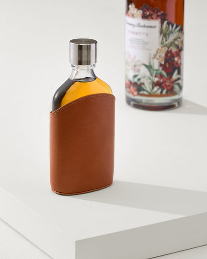 Viski® Parker Leather Flask Brown | Tommy Bahama Special Offer - Viski® Parker Leather Flask