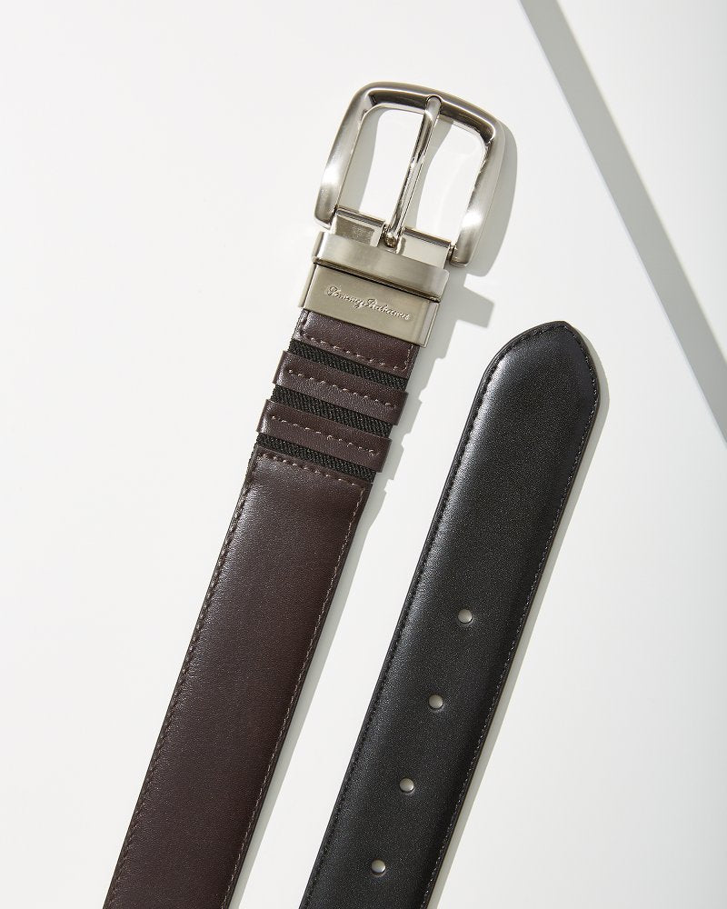 Reversible Performance Belt Brown/Black | Tommy Bahama Trusted - Reversible Performance Belt