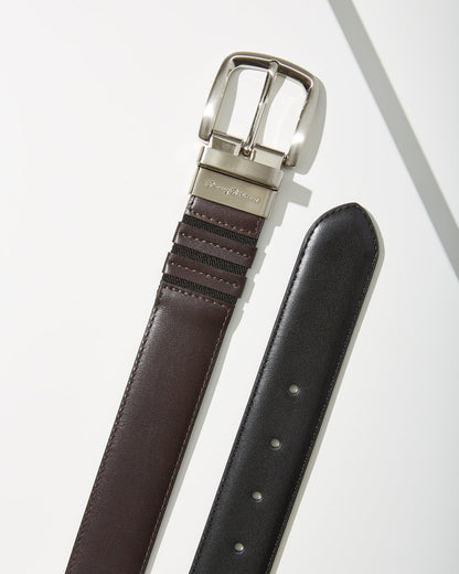 Reversible Performance Belt Brown/Black | Tommy Bahama Trusted - Reversible Performance Belt