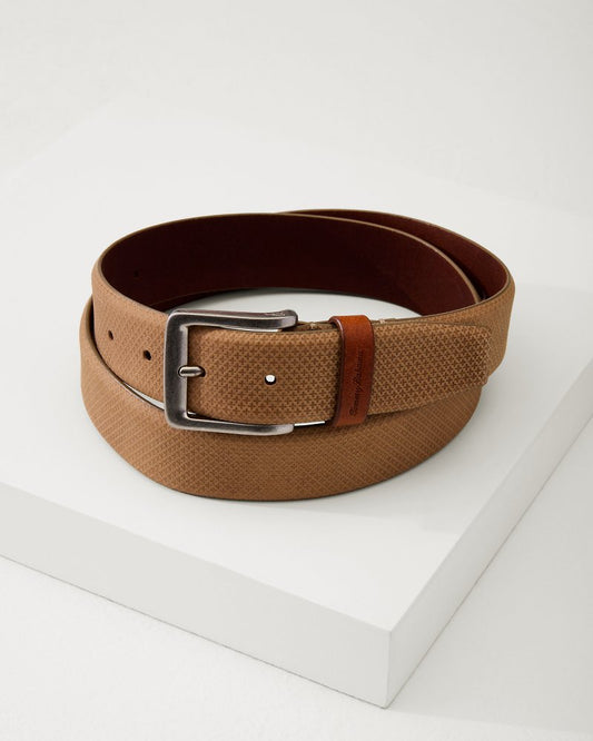 Embossed Nubuck Belt Khaki | Tommy Bahama Sale - Embossed Nubuck Belt