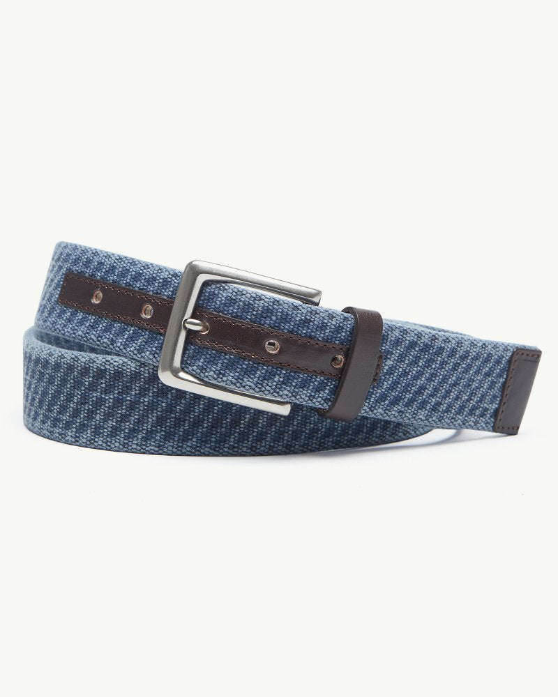 Canvas Webbed Belt Navy | Tommy Bahama Value - Canvas Webbed Belt