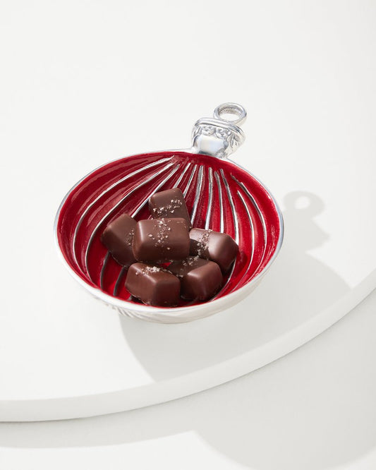 Red Ornament Candy Dish Red | Tommy Bahama Quality - Red Ornament Candy Dish
