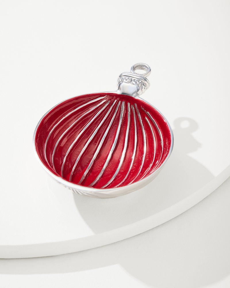 Red Ornament Candy Dish Red | Tommy Bahama Quality - Red Ornament Candy Dish