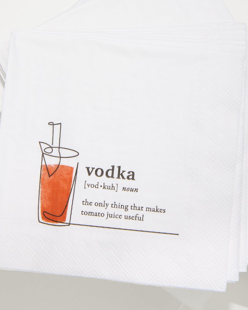 Vodka Cocktail Napkins White | Tommy Bahama Best Seller - Vodka Cocktail Napkins