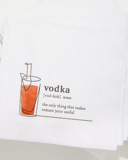 Vodka Cocktail Napkins White | Tommy Bahama Best Seller - Vodka Cocktail Napkins