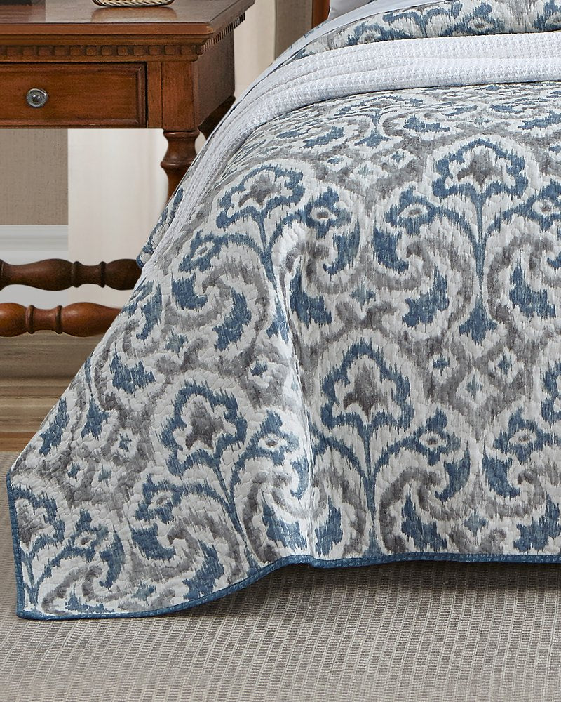 Cape Verde 3-Piece King Quilt Set Grey | Tommy Bahama Customer Favorite - Cape Verde 3-Piece King Quilt Set