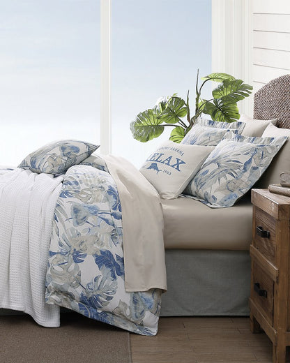 Raw Coast 3-Piece Queen Comforter Set Blue | Tommy Bahama Smart Buy - Raw Coast 3-Piece Queen Comforter Set