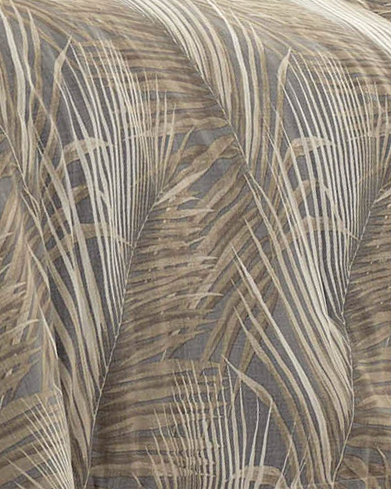 Raffia Palms California King Comforter Set Grey | Tommy Bahama Signature - Raffia Palms California King Comforter Set