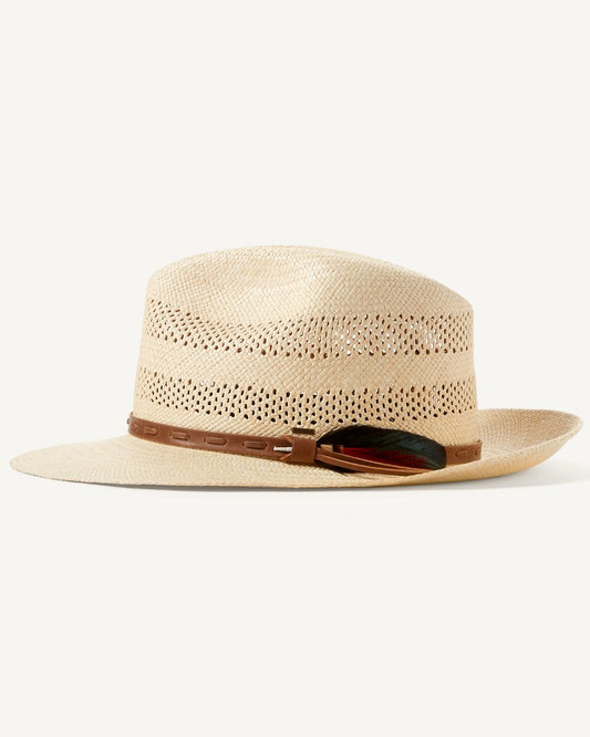 Ezra Vented Panama Hat Unbleached | Tommy Bahama Classic - Ezra Vented Panama Hat
