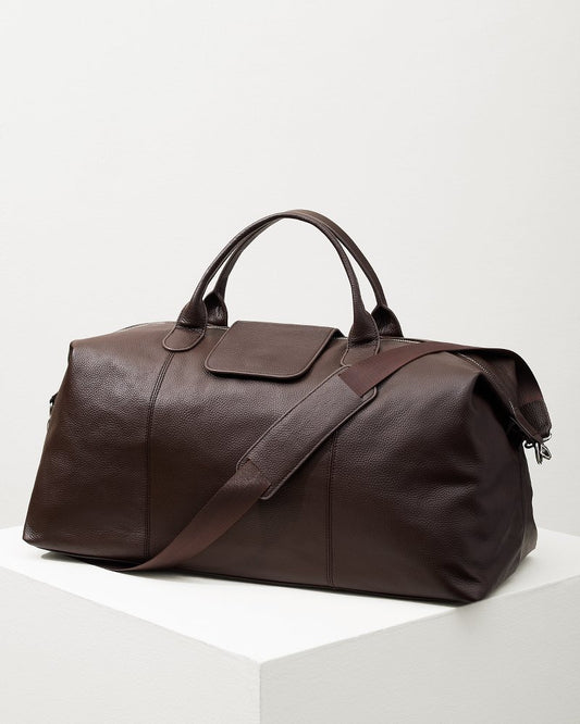 Stanford Brown Leather Duffel Bag Brown | Tommy Bahama Deals - Stanford Brown Leather Duffel Bag